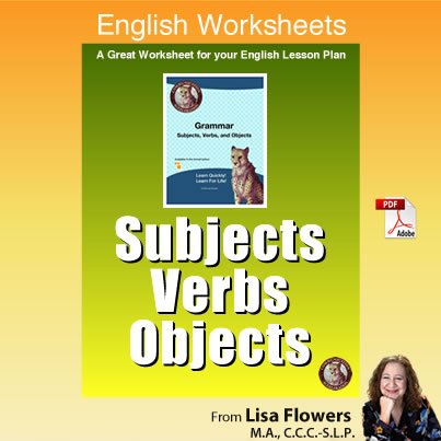 Subject, Verb, Object Worksheets