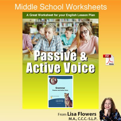 The Passive and Active Voice Worksheet in PDF