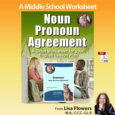 Noun-Pronoun Agreement Worksheet in PDF