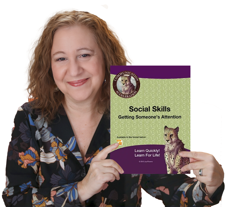 Getting Someone's Attention worksheet by Speech Language Pathologist Lisa Flowers