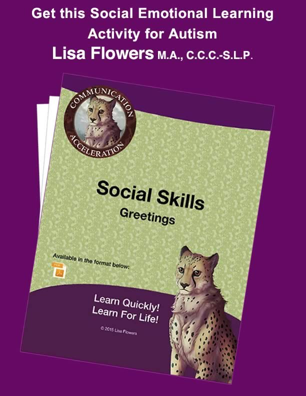 Social Skills Worksheet Greetings by Speech Language Pathologist Lisa Flowers