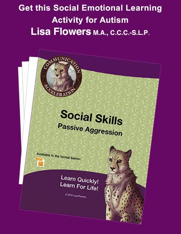Social Skills Worksheet Passive Aggression Worksheet by Speech Language Pathologist Lisa Flowers