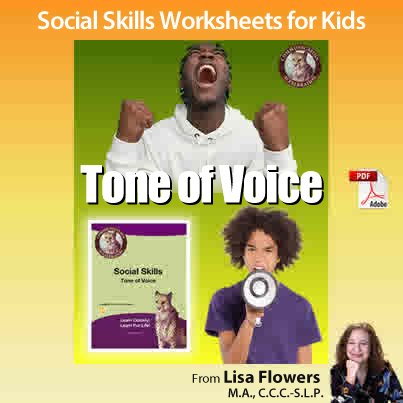 Social Skills worksheet tone of voice by lisa flowers