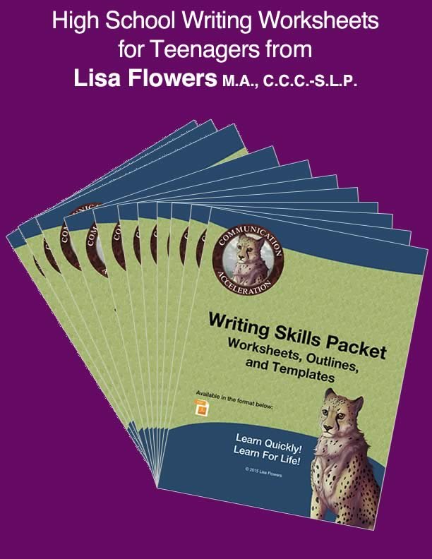 Writing skills worksheet Writing Skills Worksheets Packet by Speech Language Pathologist Lisa Flowers