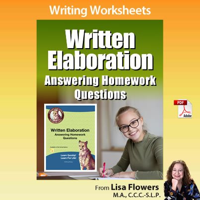 Elaboration Worksheet for 7th Grade